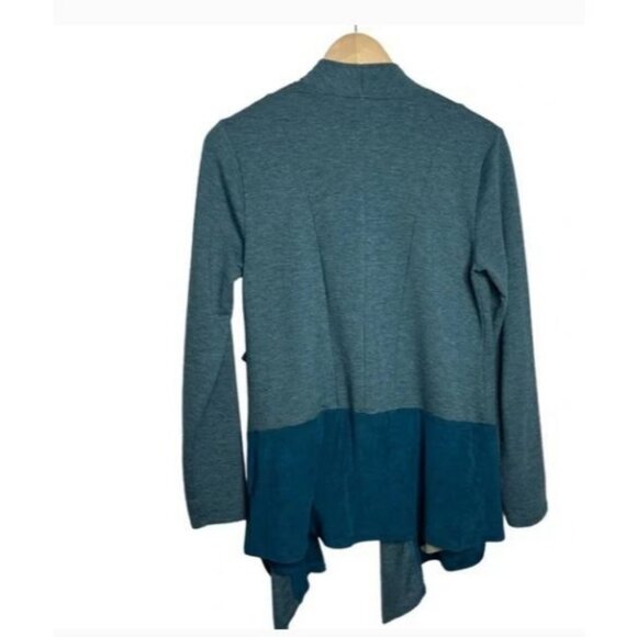 100 Lounge Womens Teal Open Front Cardigan S - Picture 2 of 9